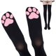 thumbnail image 2 of Medias de pata de gato para mujer Medias de gato dimensionales Calcetines hasta la rodilla Medias altas hasta el muslo Calcetines con almohadilla de pata, 2 of 5