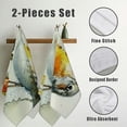 thumbnail image 3 of Nawy Bird Branch Flower Towel Set - Modern Decorative Tea Towels for Kitchens, Bathrooms, Showers - Soft and Absorbent Hand Towels - 2 Pack 27.5*16in, 3 of 6