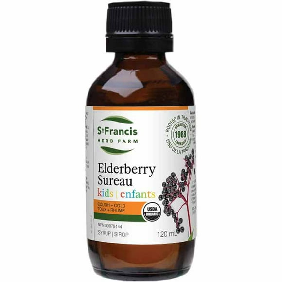 St Francis - Elderberry Cough Syrup - Kids, 120 Units