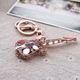 thumbnail image 3 of Naierhg Fashion Guitar Rhinestone Pendant Keychain Keyring Key Holder Bag Decor Gift, 3 of 5