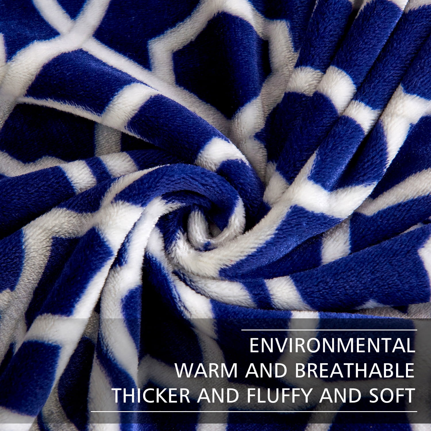 JML Throw Blanket 50"x60" Soft Cozy Flannel Fleece Throw Blanket for Sofa Couch Bed