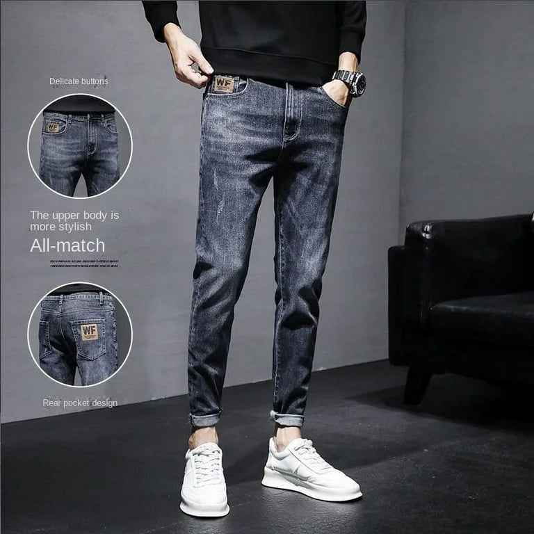 Fashion 2024 Denim Jeans for Men Autumn Winter Thicken