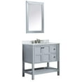 thumbnail image 2 of Anzzi V-MGG013-36 35.75 x 36 x 22 in. Montaigne Bathroom Vanity Set, Rich Gray, 2 of 5