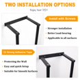 thumbnail image 4 of SUTENGDA Towel Rack for Rolled Towels  Towel Rack for Bathroom Wall Mounted Metal Bathroom Organizer  Bath Towel Holder Wall for Modern Small Space Bathroom Towel Storage  Silver, 4 of 8