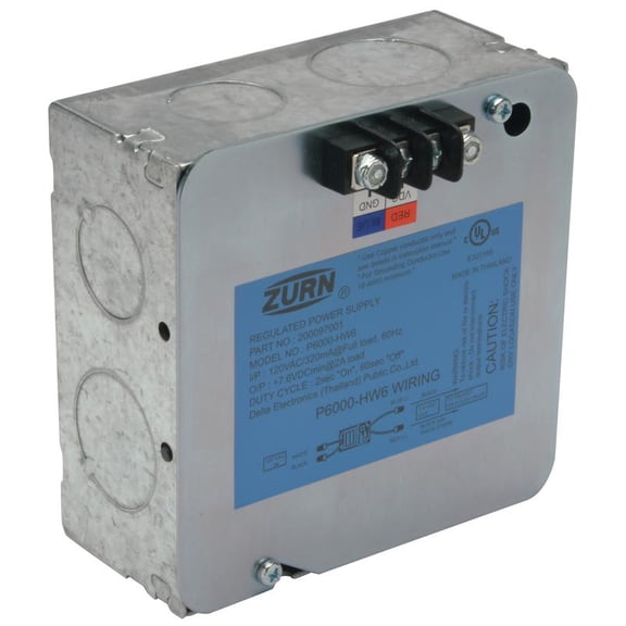 7.6VDC Hardwired Power Converter for 6VDC Flush Valves and Faucets