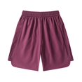 thumbnail image 4 of Yievot Men's Sport Shorts Drawstring Elastic Waist Loose Fit Knee Length Gym Training Running Shorts, 4 of 8