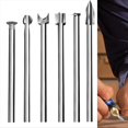 thumbnail image 1 of Juego Herramientas para Tallar Madera, 6 Brocas Diferentes, Manualidades para Tallar, Bricolaje, Forma, Diámetro Vástago 3 mm, Kit Herramientas Escultura Acero Resistente, 1 of 6