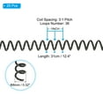thumbnail image 2 of Uxcell 8mm(5/16") Plastic Spiral Binding Coils, 20 Pcs Binding Spirals 40 Sheet Capacity 3:1 Pitch Binding Spirals for Binding Paper Sheets, Black, 2 of 6