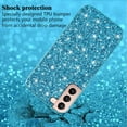 thumbnail image 4 of Compatible with Samsung S22 Case Glitter Shockproof, for Samsung Galaxy S22 Phone Case Bling Sparkly Soft TPU and PC Silicone Shiny Girl Women Thin Protective Cover (Blue), 4 of 14
