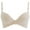 Beige, variant on Everyday Bras for Women Comfort Cute Front Bow Knot Liftup Bralettes Seamless Scalloped Adjustable Strap Bras