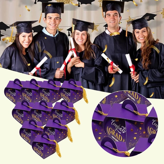 BKER Graduation Wrapping Paper For Candy Boxes Party Decorations
