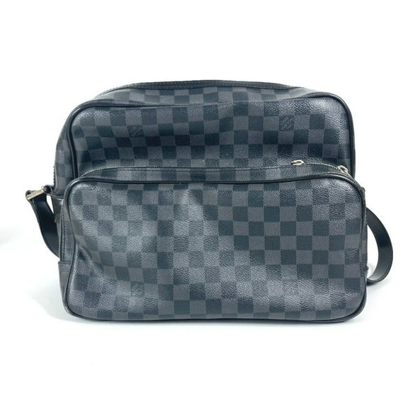 Pre-Owned LOUIS VUITTON N45252 Damier Graphite Io Bag, Crossbody Shoulder Canvas,... (Fair)