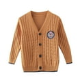 thumbnail image 1 of Girls And Toddler Long Sleeve Cable Knit Button Cardigan Sweater For Autumn Fall And Winter, 1 of 4