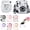 Dessert Animals, variant on Instax Mini 11 Case, Clear Protective Camera Case for Fujifilm Instax Mini 11 with Upgraded Film Mini Pouch, Instax Camera Accessories with Shoulder Strap & Sticker