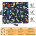 thumbnail image 6 of Dinosaur Baby Blanket, Comfy Plush Flannel Fleece Throw Blanket Lightweight Toddler Dinosaur Navy Blanket, Soft Fluffy Fuzzy Cute All Season Blanket Baby Toddler Newborns Pet Gifts(40"x50"), 6 of 8