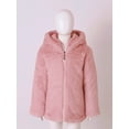 thumbnail image 4 of Miutii Little Big Girls Autumn Winter Warm Coat Clothes Hooded Faux Fur Fleece Jacket Cotton Thick Outwear Casual Wear Pink 12, 4 of 7