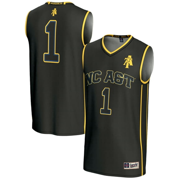 Male GameDay Greats #1  Black North Carolina A&T Aggies  Lightweight Basketball Jersey