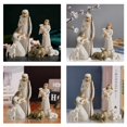 thumbnail image 4 of Kit navideño de resina, escultura navideña pintada a mano, 6 decoraciones para el hogar, 4 of 5