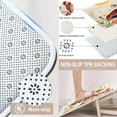 thumbnail image 3 of Cow Skull Moon Bathroom Sets with Shower Curtain and Rugs and Accessories, Black White Boho Shower Curtain Sets, Four Fire Earth Geometric Shower Curtains for Bathroom Decor 4 Pcs, 3 of 7