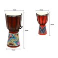 thumbnail image 3 of Djembe inspirado africano duradero rugoso del tambor de Djembe de los 6in para los niños, 3 of 3