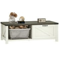 thumbnail image 1 of HOMCOM Table Basse Style Ferme avec Tiroir et Tablette de Rangement pour Salon, 1 of 10