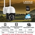 thumbnail image 4 of Cámara Seguridad Exterior Zinker Wifi 4mp 2K PTZ Autoseguimiento Visión Nocturna a Color, 4 of 6