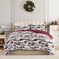 thumbnail image 6 of Southshore Fine Living, Inc. Christmas King Duvet Cover with Shams - Red Plaid Cabin Print, 6 of 7