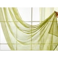 thumbnail image 4 of Deconovo Sheer Window Treatments for Living Room, Modern Digital Pattern Curtains, 52 x 84 Inch, Green, 2 Panels, 4 of 7