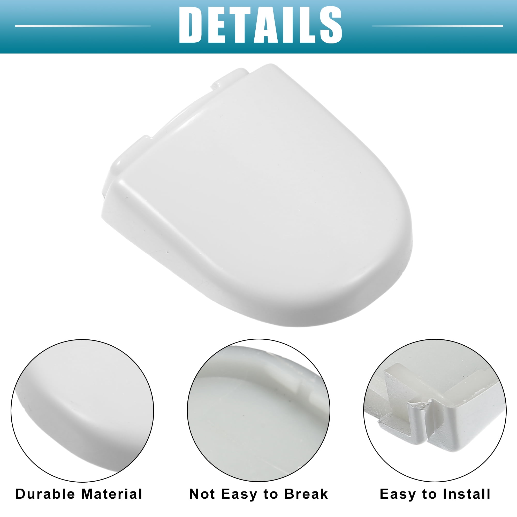 Unique Bargains Exterior Door Handle Lock Cap White for Volkswagen Beetle