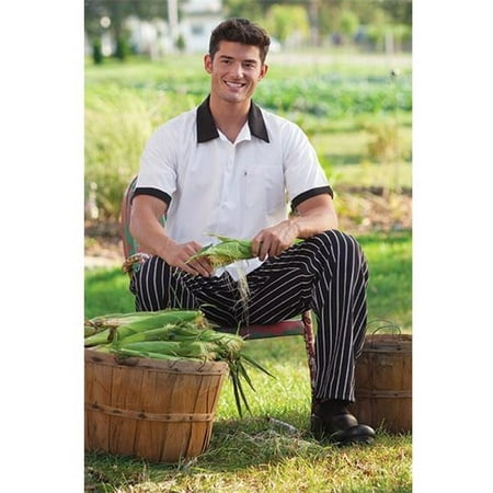 Xs Reversible Unisex Pants - threads unisex baggy chef pant, chalk stripe, x-large