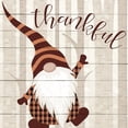 thumbnail image 2 of Kimberly, Allen 26x26 Black Ornate Wood Framed with Double Matting Museum Art Print Titled - Autumn Gnomes 1, 2 of 4
