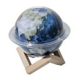 thumbnail image 3 of Humidificador de aire purificador Planet Humidificadores Lámpara con soporte de madera Ambiente silencioso Tierra, 3 of 9
