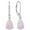 Pink, variant on Vesitim Opal Earrings for Women Sterling Silver Teardrop Solitaire Dangle Drop Earring Birthstone Jewelry Gift Created Green Opal