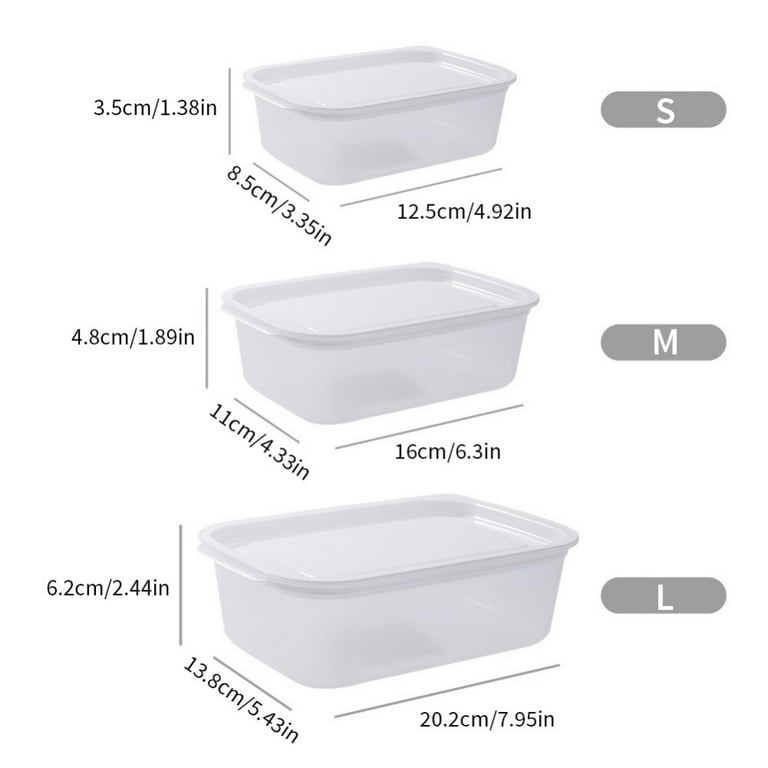 Food Storage Containers With Lids Airtight, Individual Bpa-free Plastic Food  Containers For Pantry Organization And Storage, Stackable Meal Prep  Containers Reusable Used For Refrigerator Classification And Storage, Mini  Sealed Box (clear/white) 