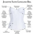 thumbnail image 6 of Juliette Satin Low Back Convertible Strapless Corset Longline Bra, 6 of 7