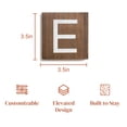 thumbnail image 2 of Stiles Crossword Letter Tiles, Wooden Wall Decor, 3.5 Inch, Walnut, Letter E, 2 of 7