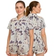thumbnail image 4 of HITIME Pijama para Mujer de Seda de Leche Talla L, Conjunto de Short y Playera, Tela Ultra Suave y Transpirable, Comodidad de Lujo para Dormir o Lounge, 4 of 7