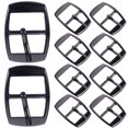 thumbnail image 1 of 10pcs Center Bar Single Prong Belt Buckles Decorative Belt Buckles Belts Fixing Buckles, 1 of 7