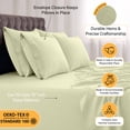 thumbnail image 5 of Lux Decor Collection Full Size Bed Sheets - Microfiber Deep Pocket Bedding Sheets & Pillowcase Sets - Vanilla, 5 of 11