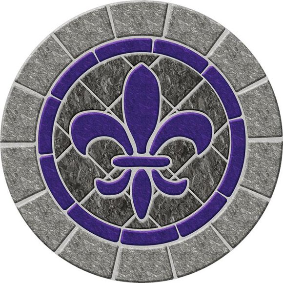 Fleur de Lis Stone Poolsaic 59 inches 67B00-00079