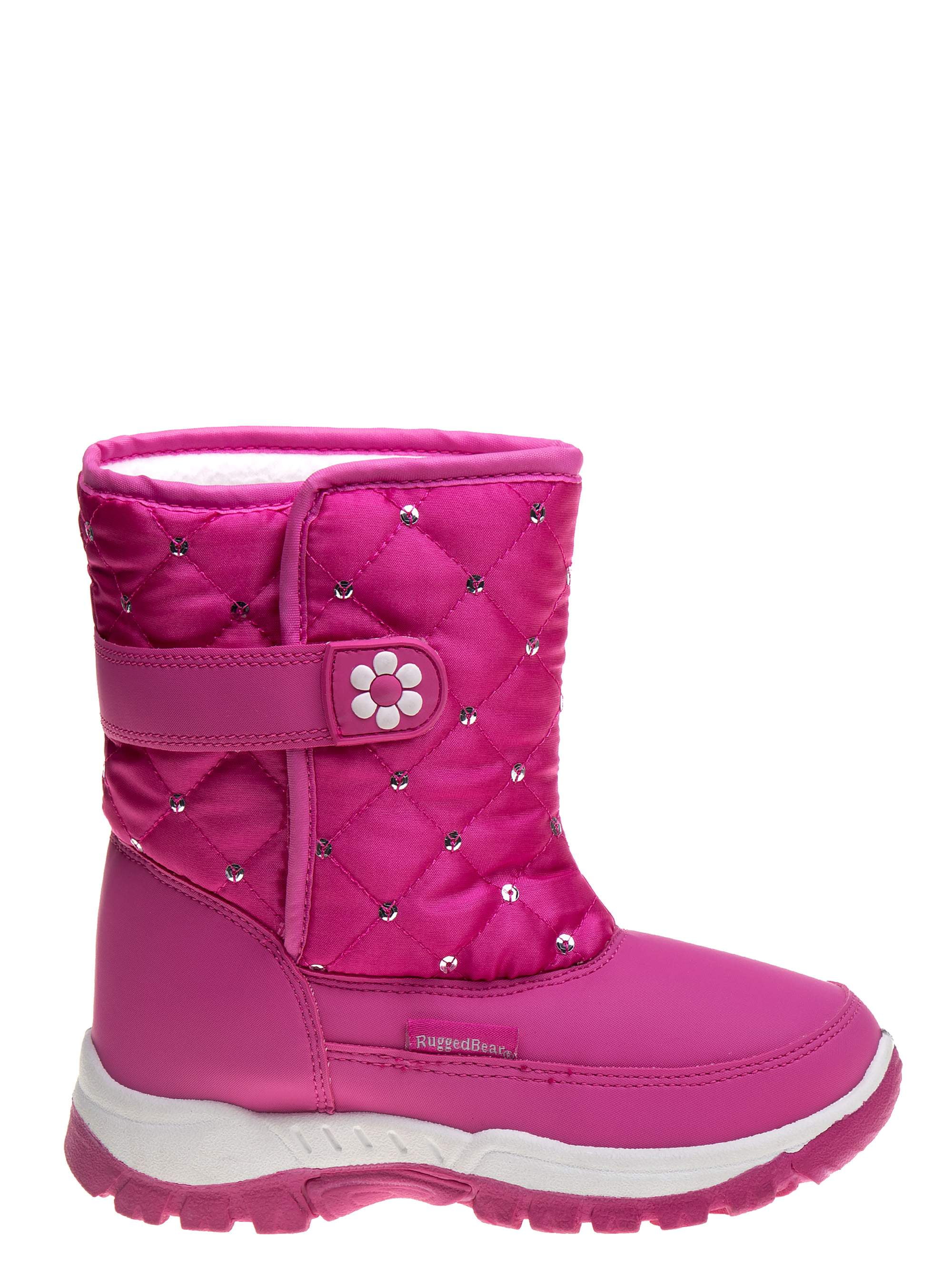 Rugged Bear Rugged Bear Girls' Sequin Snow Boots