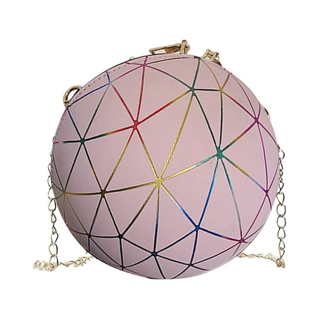 LSLJS Personalized Round Ball Female Bag Chain Basketball Bag All-match Satchel Small Bag