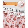 thumbnail image 4 of Thanksgiving Shower Curtain Set ，Waterproof Fabric Shower Curtains Pink Pumpkin Shower Curtains for Bathroom,Bathroom Decor 72"x78", 4 of 7