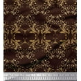 thumbnail image 3 of Soimoi Cotton Duck Fabric Filigree Damask Printed Fabric 1 Yard 42 Inch Wide, 3 of 3