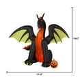 thumbnail image 6 of Airblown Inflatables 9FT Tall Animated Halloween Inflatable Dragon with Jack o' Lantern Pumpkin, 6 of 6