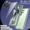 thumbnail image 3 of JETech 5 in 1 Case for Samsung Galaxy S24 Ultra 5G with 2-Pack Each Tempered Glass Screen Protector and Camera Lens Protector, Non-Yellowing Shockproof Bumper Phone Cover (Titanium Green), 3 of 7