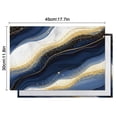 thumbnail image 6 of Blue White Gold Marble Pattern Summer Placemats Table Placemats Set Of 4-Linen Kitchen Washable Placemats Table Mats 11.8"x17.7" Non-Slip Heat Resistant, 6 of 6