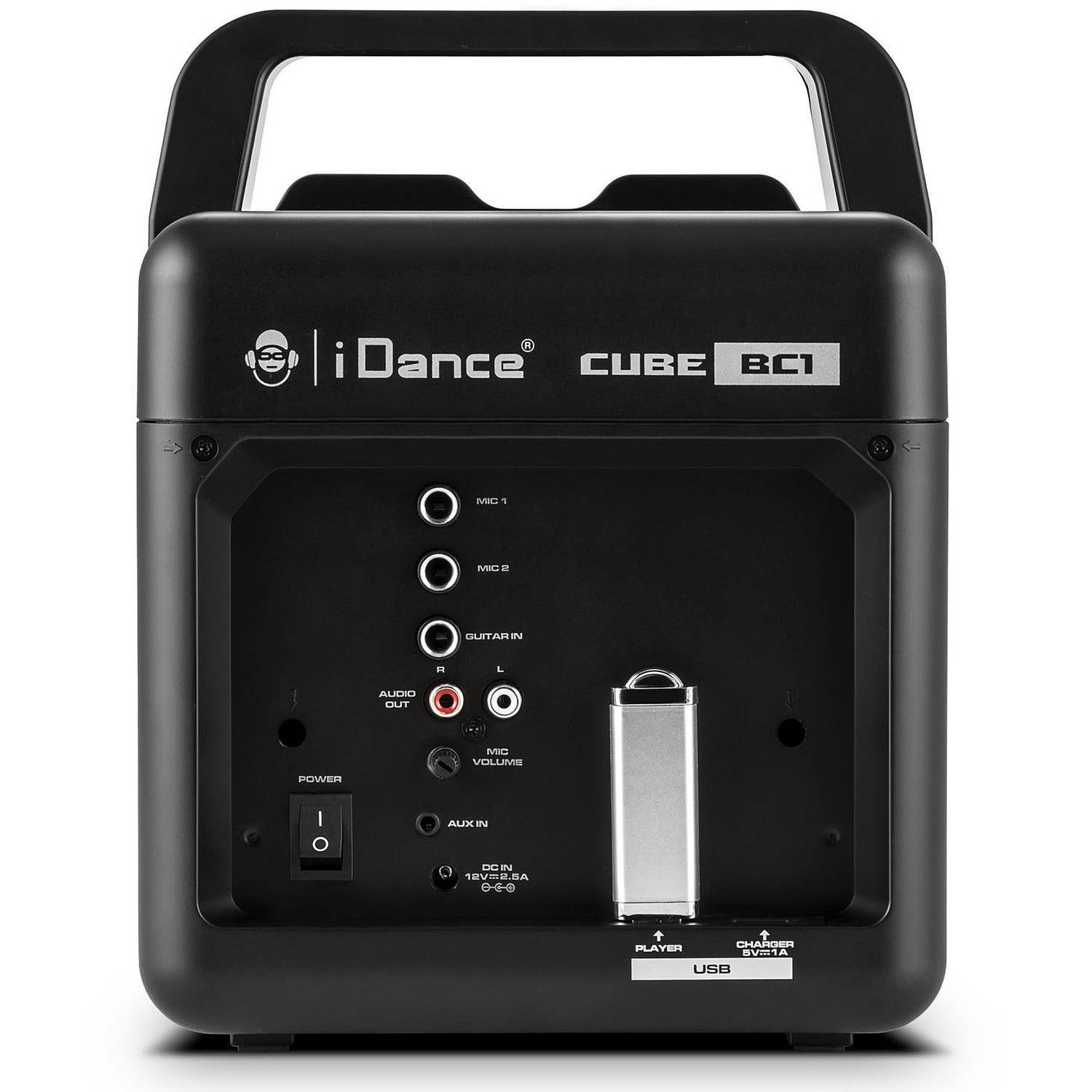 iDance Mobile Cube Portable Bluetooth Speaker with LCD Display, Black, BC1 - image 2 of 3