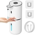 thumbnail image 1 of HUGFEGWE Automatic Liquid Soap Dispenser Touchless, USB Rechargeable Smart Hand Soap Dispenser, 6-Level Adjustable, 12.8oz/380mL Wall Mount for Bathroom Kitchen Dish Soap AZ824-15613, 1 of 7