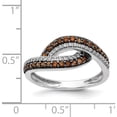 thumbnail image 5 of 14K White Gold Champagne Diamond Black Rhodium Ring (Size 7) Made In India rm5696-ch-050-wa, 5 of 5